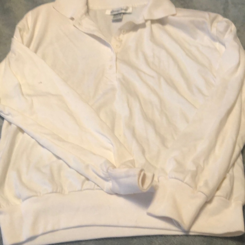NWPT White Crew Neck Knit Sweater